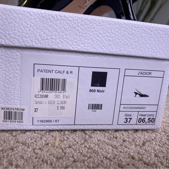 Christian Dior Patent Leather J’ADIOR Slingback Pumps size 37 - Picture 7 of 7